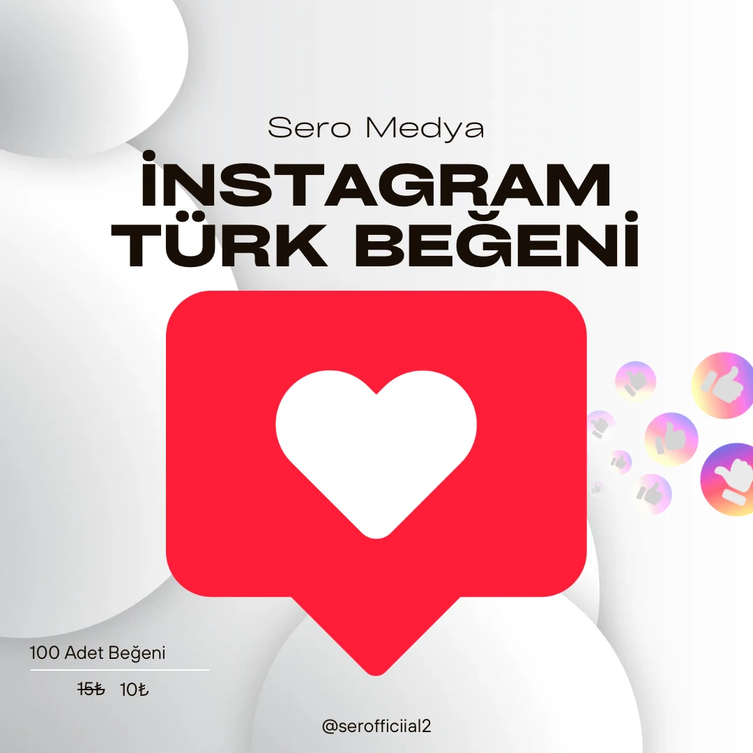 İnstagram 100 Türk Beğeni